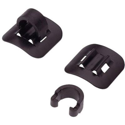 Point 32008401 pack de 4 passe-câble en aluminium 4,5 - 6 mm noir