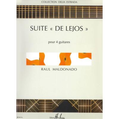 Partitions classique LEMOINE MALDONADO RAUL - SUITE DE LEJOS - 4 GUITARES Guitare