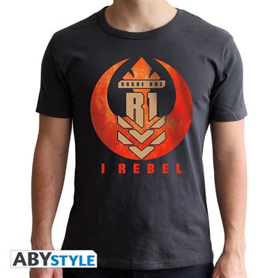 STAR WARS - Tshirt I REBEL homme dark grey XS