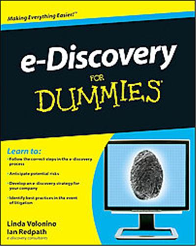 e-Discovery for Dummies, For Dummies Series