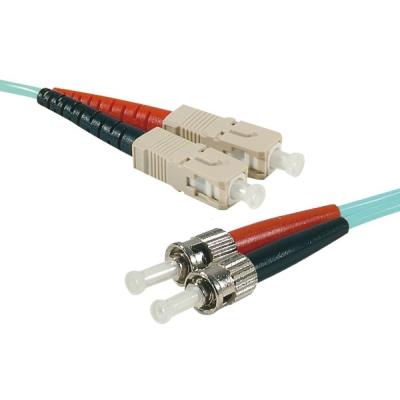 Cordon duplex om3 50 125 aqua lszh sc st - 30m