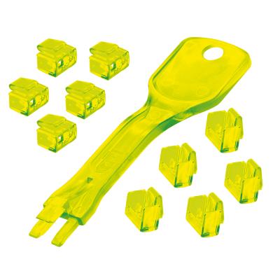 Verrous de ports RJ45 (10 pièces) avec clé, jaune