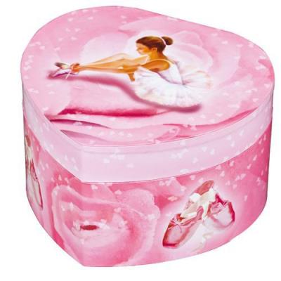 Trousselier - Boite à bijoux musicale coeur Ballerine rose