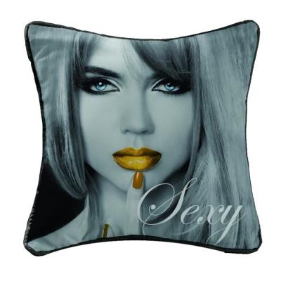 Coussin Imprimé Doré Diva Sexy 40 Cm 1604996