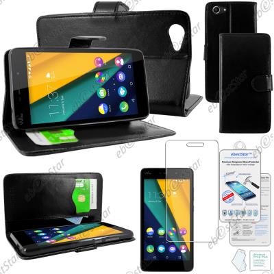 ebestStar ® Etui Portefeuille Housse Protection Folio Coque pour Wiko PULP FAB 4G, Couleur Noir