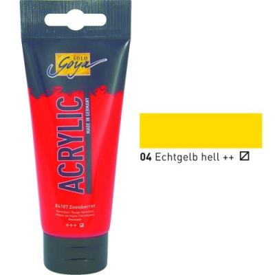 Kreul couleur acrylique solo goya, jaune permanent, 100 ml 84104