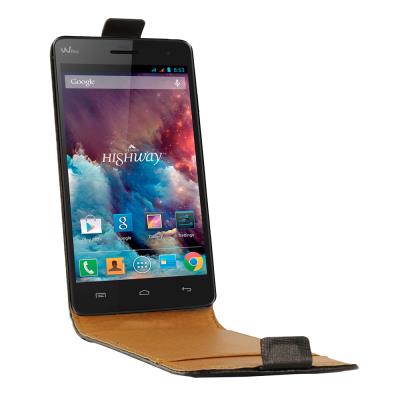 Etui Flip à rabat vertical noir Wiko HighWay SCP10