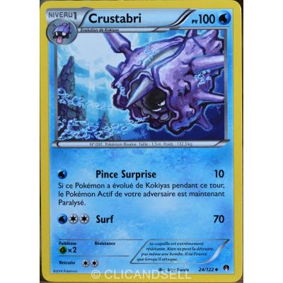 POKEMON carte Pok&eacute;mon 24/122 Crustabri 100 PV XY - Rupture Turbo NEUF FR 