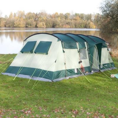 Skandika hurricane 8 tente de camping tunnel familiale pour 8 personnes 650 x 310 cm