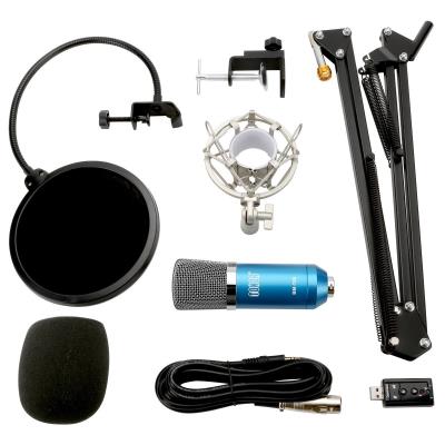 Kit micro USB: microphone condensateur, bras ciseaux réglable - Voix studio  clear