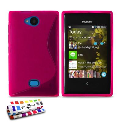 Coque Souple Ultra-Slim Le S Premium Rose pour NOKIA ASHA 503