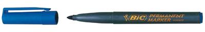 Bic - Marqueur permanent Pocket 1445, pointe ogive, bleu largeur de tracé: 1 mm (820901)