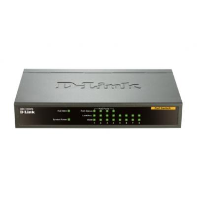 D-Link DES 1008PA - switch - 8 poorten - onbeheerd