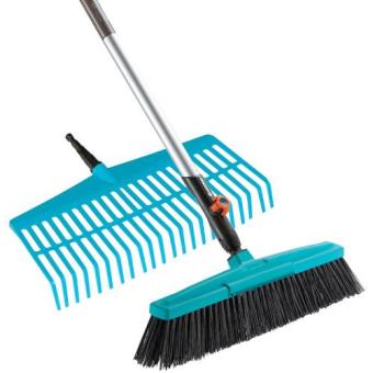 Lot De Balais Métalliques D'extérieur Avec Manche En Acier