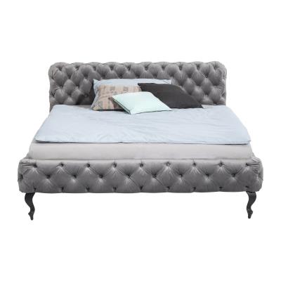 Lit Desire gris argenté 180x200cm Kare Design