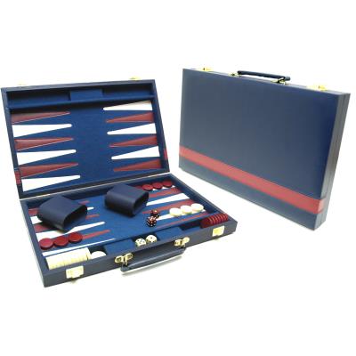 Coffret de backgammon bleu 2 Norbert