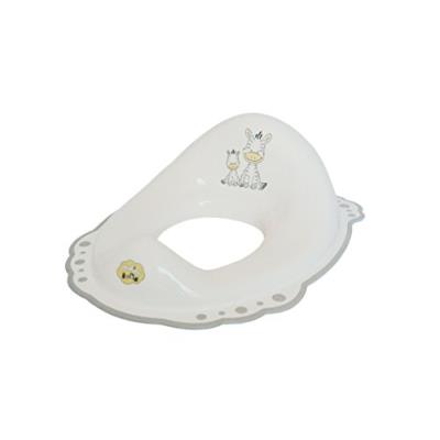 Maltex réducteur de toilette zèbre luxe blanc/gris