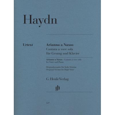 Partitions classique HENLE VERLAG HAYDN J. - ARIANNA A NAXOS, CANTATA A VOCE SOLA  FOR VOICE AND PIANO HOB. XXVIB:2 Voix solo, piano