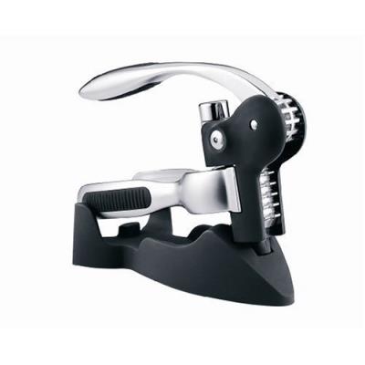 BarCraft Deluxe Lever-Arm Corkscrew Gift Set in Black