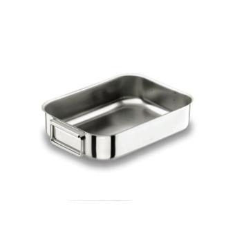 Plaque à rotir - inox 18/10 anses tombantes - 45x32x9 cm