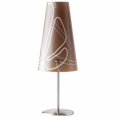 BRILLIANT 02747/23 LAMPE À POSER ISI E14 MARRON FONCÉ