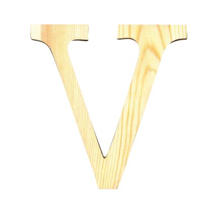 Lettre V - Hauteur 11,5 cm - Bois découpé