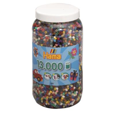 Pot 13 000 perles standard (Ø5 mm)- 22 couleurs