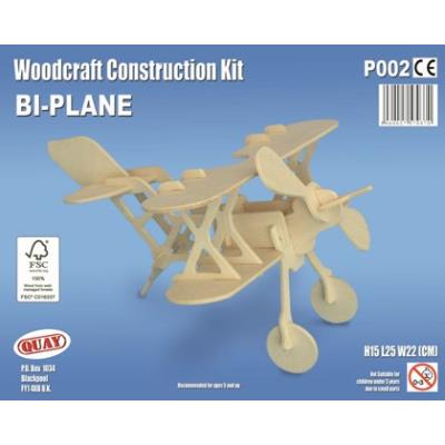 Maquette en bois - Avion bi-plan