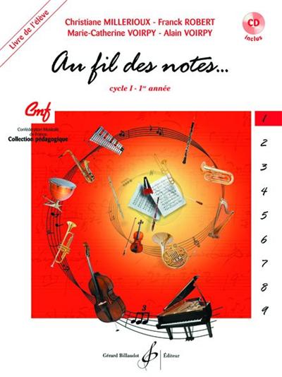 AU FIL DES NOTES VOL.1- ELEVE+CD
