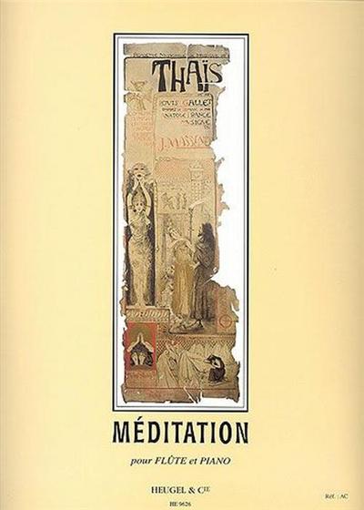 Massenet Meditation De Thais Pour Flute Et Piano