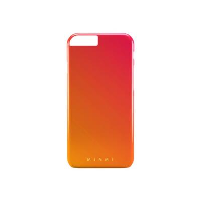 Ascendeo - Achterzijde behuizing voor mobiele telefoon - polycarbonaat - rood, oranje - voor Apple iPhone 6