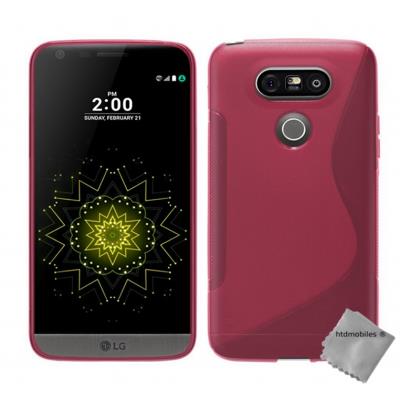 Housse etui coque pochette silicone gel fine pour LG G5 - ROSE