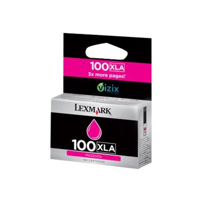 Lexmark Cartridge No. 100XLA - à rendement élevé - magenta - originale - cartouche d'encre
