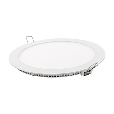 Downlight led ronde mince en aluminium blanc, 18w, froide