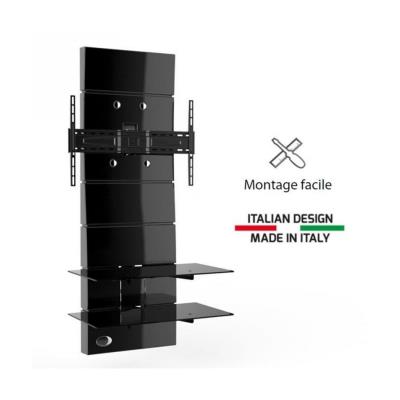 Ghost design 3000 noir meuble tv support fixe 32 a 63