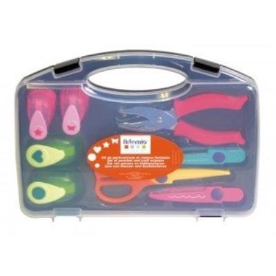 Kit : perforatrice et ciseaux cranteur - 8 pièces - Artémio