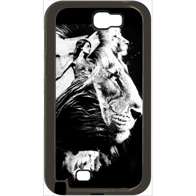 Coque samsung note 2 creative art le lion