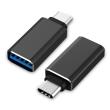 CABLING® Adaptateur USB C vers USB A 3.0 Connecteur USB 3.0 Type C mâle vers Type A femelle pour Nexus 5X / 6P , Lumia 950 , Apple Le nouveau MacBook , Google Le nouveau Chromebook Pixel , Nokia N1 Tablette , etc ( Noir )