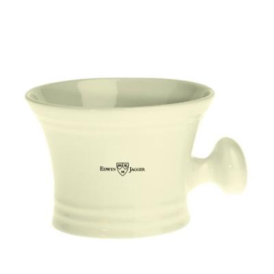 EDWIN JAGGER - RN47 - BOL POUR SAVON À BARGE AVEC POIGNÉE - PORCELAINE - IVOIRE