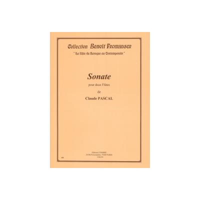 Partitions Classique Combre Pascal Claude - Sonate - 2 Flutes Flûte Traversière