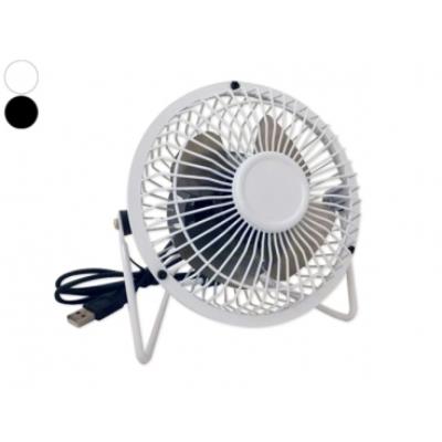 Ventilateur blanc inclinable pour port USB noir accessoire usb gadget