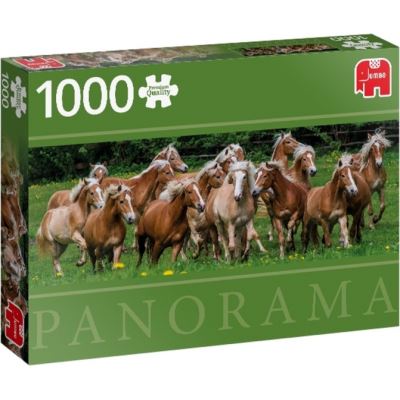Jumbo puzzle Haflinger Horses panorama 1000 pièces