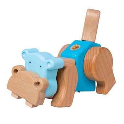 Small foot company - 9836 - jeu de construction - kit créatif - hippopotame