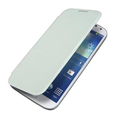 Akashi - Flip cover voor mobiele telefoon - kunstleer - wit - voor Samsung Galaxy S4 Mini