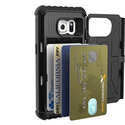 Protection Porte Cartes UAG Pour Samsung Galaxy S7 Trooper [NOIR], Composite Poids-Plume, En Conformité Aux Tests Militaires De Protection Du Téléphone En Cas De Chute