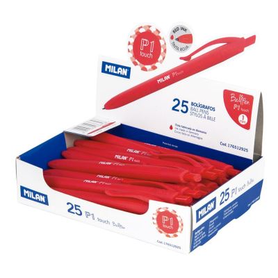 Boîte 25 Sylo Milán P1 Touch rouge