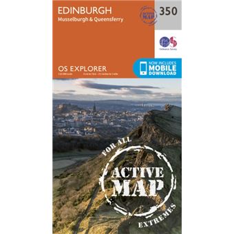Os Explorer Map Active (350) Edinburgh (Os Explorer Active Map) (Map ...