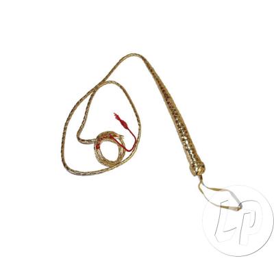 fouet en cuir or 1m80
