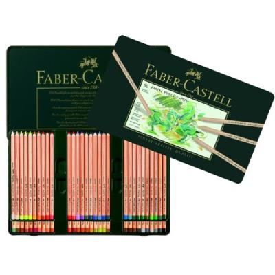 Faber-castell 112160 crayon pitt pastel boîte métal de 60 pièces