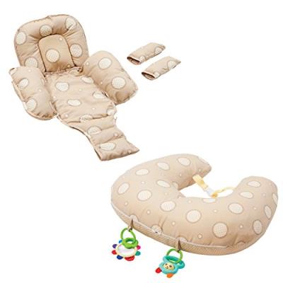 Clevamama clevacushion coussin d'allaitement 10 en 1 crème